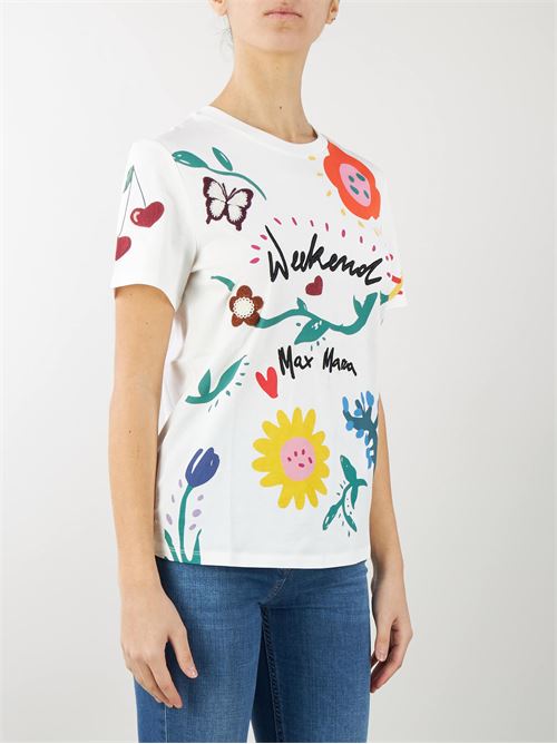 T-shirt in jersey con stampa Max Mara Weekend MAX MARA WEEKEND | T-shirt | CINEMA6